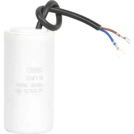 Condensateurs de démarrage moteur CBB60 450 V CA pour machine à laver : hautes performances et fonctionnement stable (30 µF) (1/5)