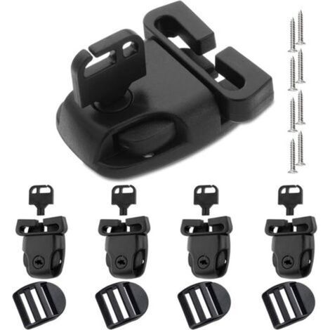 4 PCS Clips de Protection pour Spa, Clips de Rechange pour Housse de Spa avec Clés et Boucle Coulissante, Accessoires de Matériel, pour Spa Loquets de Remplacement Clip (1/5)