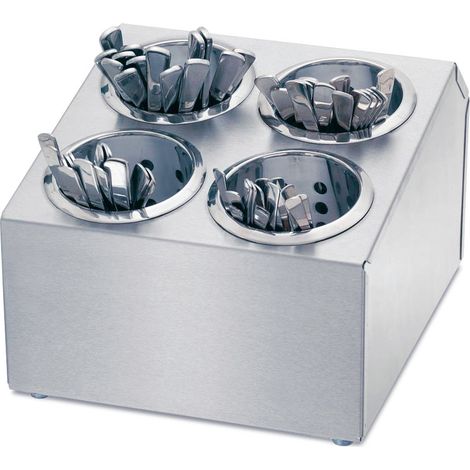 BRB Range-couverts avec 4 inserts en acier inoxydable 305 x 260 x 216 mm (1/2)