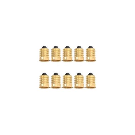 Lot de 10 Adaptateurs E12 vers E27, Convertisseurs de Douille à Vis pour Ampoules LED, Raccordement Simple et Sécurisé (1/4)
