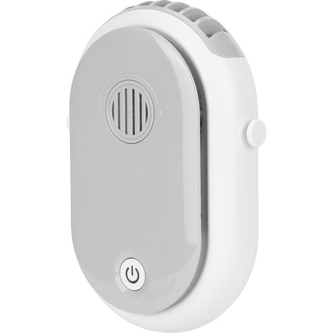 Ventilateur de bureau électrique à 3 vitesses, portable, à suspendre autour du cou, avec aromathérapie et chargement USB (blanc) (1/5)