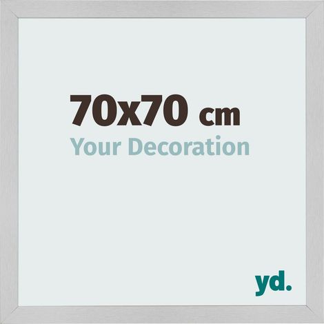 yd. - Cadre photo 70x70 - Acier Inoxydable - MDF - Bologna (1/5)