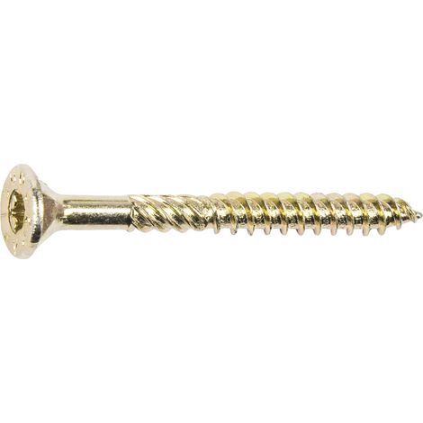 Schmidd Schrauben Holzbauschrauben 6.0 x 60 mm TX 30 Senkkopf - 100 Stück Spanplattenschrauben & Holzbauschrauben
