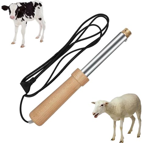 Écorneur électrique, Dispositif d'élimination des Cornes de bovins et de Moutons sans Effusion de Sang avec poignée, écorneur électrique Portable pour veaux, Chauffage de la tête en cuivre (1/5)