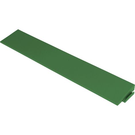 Rampe pour dalle en plastique vert émeraude 12mm Rampe clipsable pour usage intensif Rampe 30x5,5 cm idéal pour extérieur
