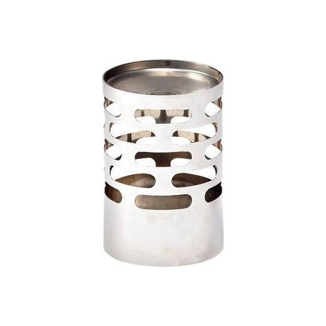 TERMINALE SCARICO PELLET INOX D  8 X H 14 CM AETERNUM