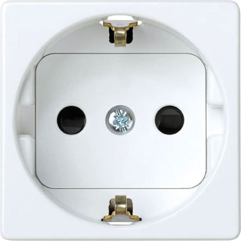 Base enchufe 2p+t schuko serie 27 blanco (1/2)
