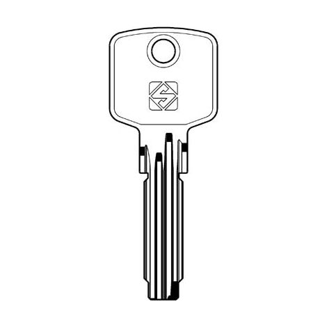 CHIAVE PUNZONATA CISA CS144 SILCA - OTTONE NICHELATO- 5 pezzi