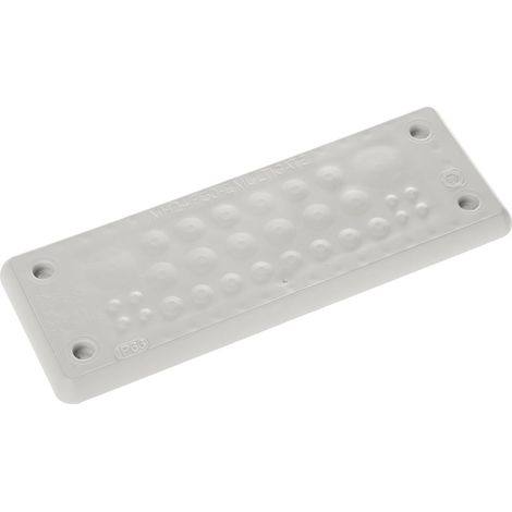 Trelleborg MH-24 F 30-2 LIGHT GREY UL94 V-0 IP65 TPE Screw Durchführungsplatte TPE Grau 1 St (1/3)
