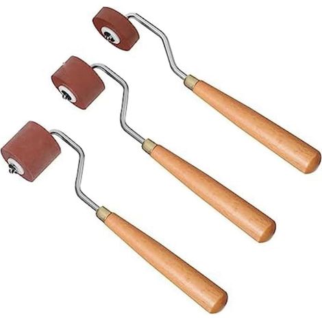 Rouleau Applicateur de Peinture pour L'Artisanat Artistique et la Peinture à L', Outil de Gravure (3 Pièces). (1/5)