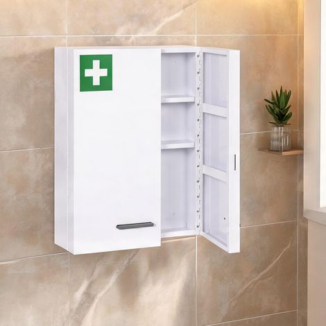 Meuble de salle de bain bianco en acciaio 55 x 18 x 60 cm (1/5)