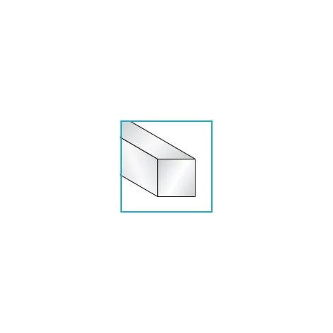 PROFILO QUADRO PIENO 8 MM  X  8 MM IN ALLUMINIO ANODIZZATO IN BARRE DA 2 METRI