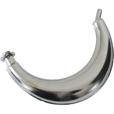 2 Stück Auspuff-Schalldämpfer geschwungen für Mofa, verchromt, 49cc 50cc 60cc 66cc 80cc (1/5)