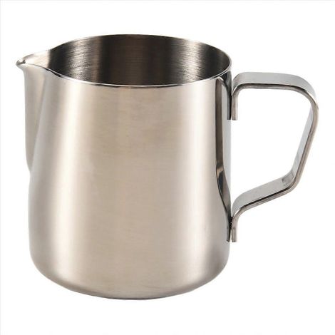 Milchkännchen, Milchkanne, Edelstahl-Milchschalen für Milchaufschäumer, Craft-Kaffee, Latte, Milchaufschäumen (1/5)