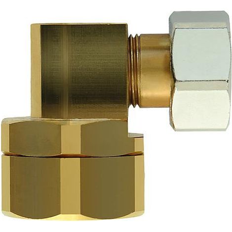 Raccord coudé 90° specialement pour chaudiere,DN25xDN20 (3/4) fem. (1/3)