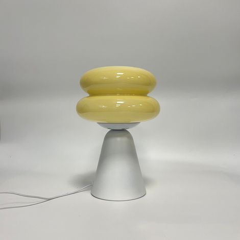 Lampe vintage jaune (1/4)