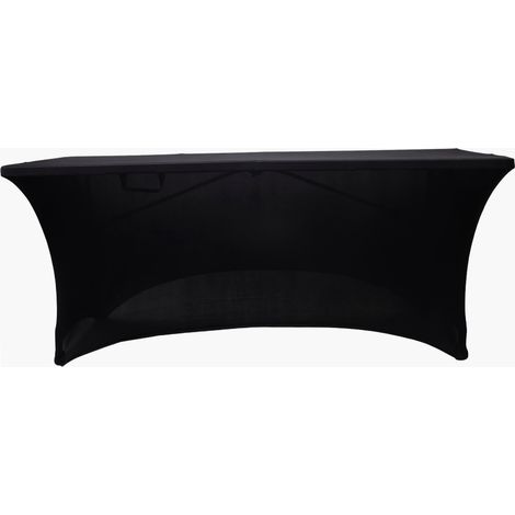 Werka Pro – Housse nappe pour table pliante 180cm – Couleur noire – Adaptée pour usage intérieur et extérieur – Dimensions 180 x 74 x 74 cm