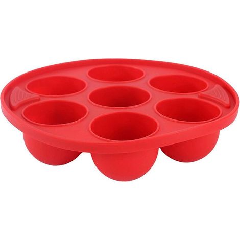 Moule à gâteau en silicone Jikaix à 7 cavités, pour la cuisson de gâteaux, gelées et puddings. Moule à dessert en silicone de qualité alimentaire, résistant aux hautes températures. (1/5)