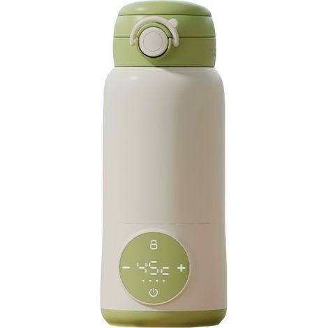 Calentador portátil de biberones para leche materna, fórmula infantil o agua calentamiento rápido y control preciso de la temperatura calentador de biberones de viaje. (1/3)