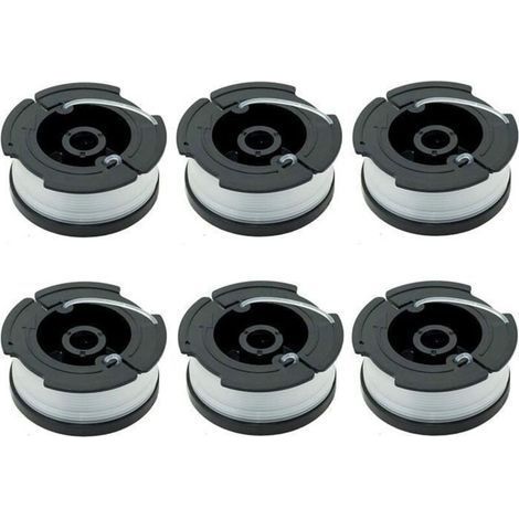 Spool of nylon thread - Black & Decker - A6481 A6485 - Pack of 6 - 10 m - Edge cutter replacement (1/4)
