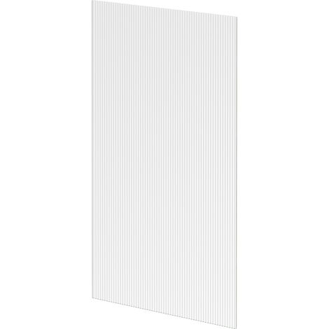 Pacco 8mm Fluted 1850mm x 1000mm Walk In Shower Glass (1/5)