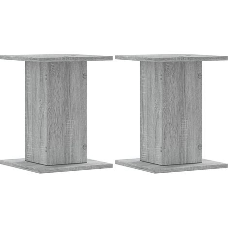 Maison Exclusive - Soportes para plantas 2 uds madera gris Sonoma