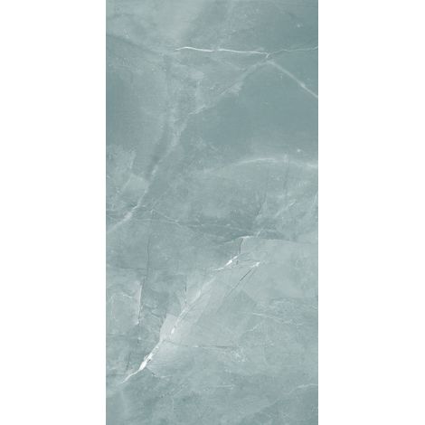 Carrelage sol / mur effet marbre turquoise ARMANI AQUA l.60 x L.120 cm Brilliant LIMCARO