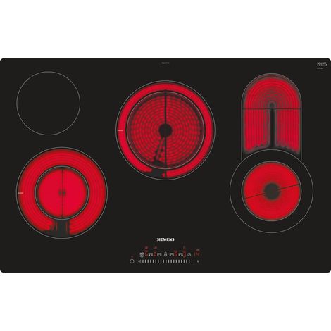 Siemens ET801FCP1D hobs Negro, Acero inoxidable Integrado Cerámico 5 zona(s) (1/4)