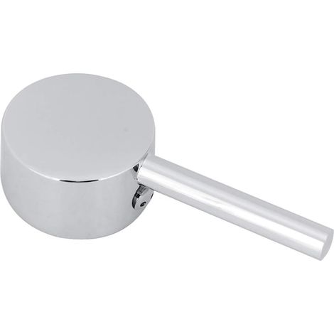 Poignée de robinet en zinc argenté au design ergonomique, manette de mitigeur avec marquage température, rechange sanitaire (1/5)