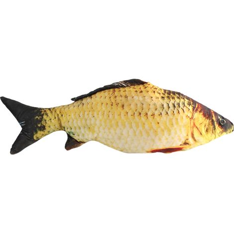 Coussin décoratif créatif en forme de carpe 3D, 80 cm, idéal pour les enfants et parfait pour décorer un canapé ou une maison. (1/2)