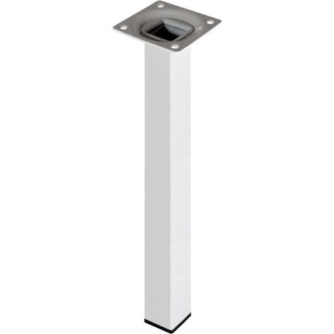 Piede quadro bianco 25x25 h 800 - masidef