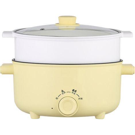 Mini casserole électrique chauffe rapide, cuiseur réglable température 220V prise AU, pour cuisine maison avec outil vapeur S 22cm (1/5)