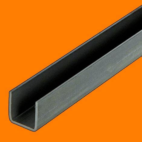 Deco Fer Forge – Profilé en U acier plié à froid 25x25x25mm – Épaisseur 2mm – Longueur 1m50 pour ferronnerie et menuiserie