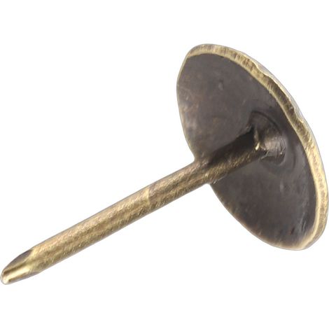 Lot de 100 clous décoratifs vintage en métal bronze pour meubles, canapés, chaussures et portes. (1/5)