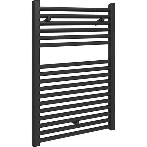 Termoarredo scaldasalviette 500x770 nero opaco con interasse 45 cm (1/4)