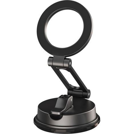 Magnetic Car Phone Holder, 360° Rotation, Suction Cup Mount, Foldable and Adjustable Holder, Compatible with iPhone 17/16/15/14/13/12 Series and Android. (1/5)