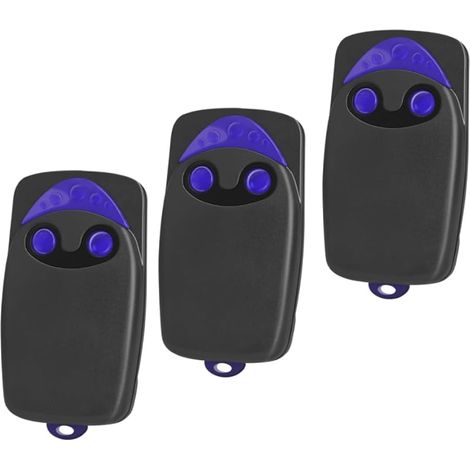 Lot de 3 émetteurs manuels pour ouvre-porte de garage, compatibles avec télécommande Nice FLO2, FLOXIR, FLOX2RGate, 433,92 MHz