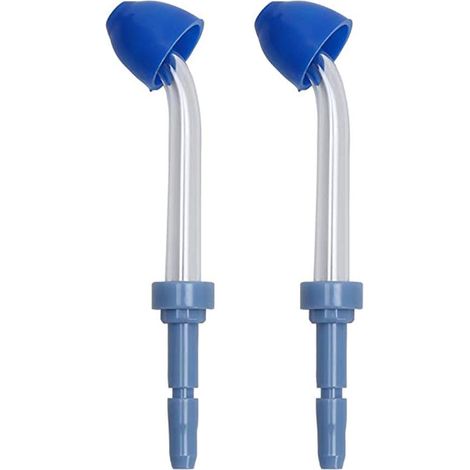 Embouts De Remplacement Pour Irrigateur Buccal - Embouts Nasaux Pour Nettoyage Des Fosses Nasales - Compatible Avec Modèles Waterpik Et Autres Marques - Lot De 2 (1/4)