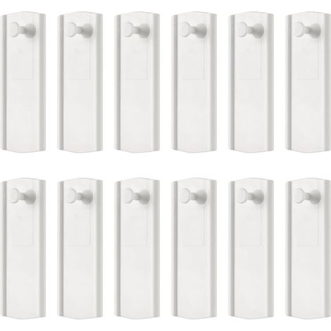 12er-Pack große Klebenägel für Bilderrahmen, weiß, für Fotos, Bilder, Universalhalterungen, ohne Bohren, Dekoration (1/5)