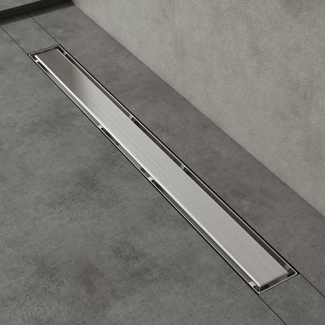 doporro Duschrinne 80cm Edelstahl Dusche Duschablauf mit Gruchstop und Haarsieb befliesbar Duschabfluss Chrom KE110 Duschablauf (1/5)