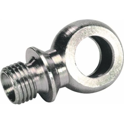 Raccord banjo collerette fileté mâle 1/4" oeil 1/4" (Lot de 2)