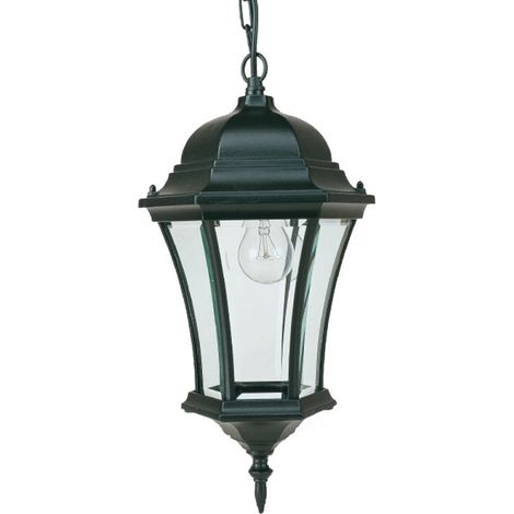 Applique suspension 6 Faces 100W Noir - INITIALIS