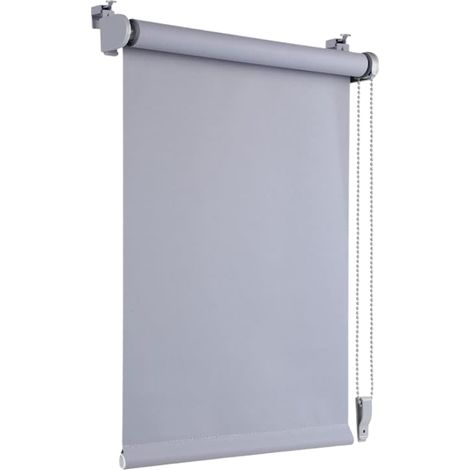 Tenda Oscurante Termica Senza Foratura Grigio Chiaro 45x160 cm (1/5)