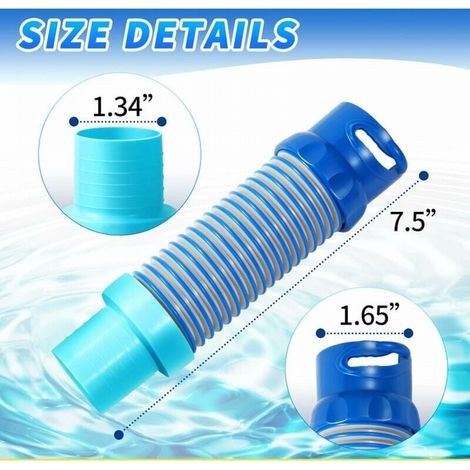 Zodiac X77094 Adaptateur d'aspiration pour piscine Remplacement pour Zodiac MX6 MX8 Nettoyeur de piscine Leaf Catcher Adaptateur de tuyau (1/4)