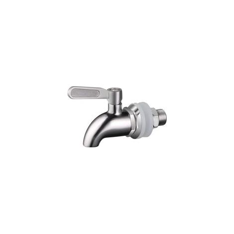 Rubinetto per fusto, dispenser per bevande da 16 mm, rubinetto per birra, rubinetto per vino - Acciaio inossidabile e dimensioni - Crezuo