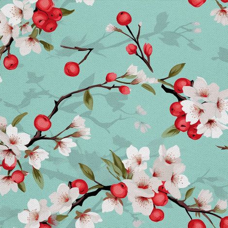 Tela decorativa para exteriores Oxford - Motivo frutal  DX6388 (1/5)