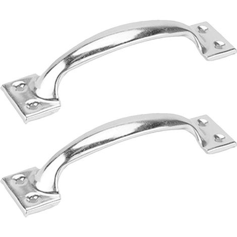 2 Pcs Poignée de Porte de Garage Poignée de Porte Coulissante Acier Inoxydable Robuste et Pratique (1/5)