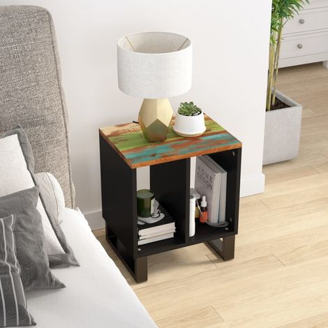 Side Table 40x31x46 cm Solid Wood Reclaimed&Engineered Wood vidaXL (1/5)
