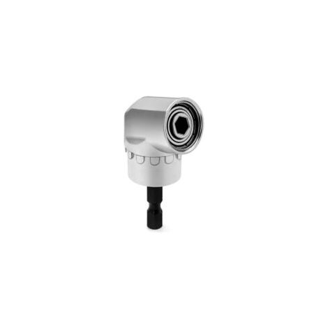 Adattatore porta cacciavite, portainserti magnetico a cambio rapido a 105 gradi da 6 mm a esagonale da 1/4 di pollice - Crezuo