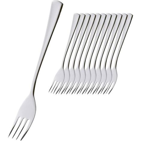 10PCS 18.5cm De Longueur Fourchette de Table Acier Inoxydable Fourchette à Steak Fourchettes Couverts de Table Dîner (1/5)